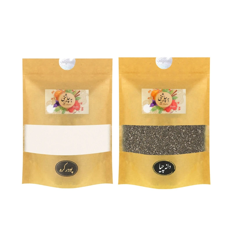 پودر کره ممتاز و دانه چیا به چاشنی فلاح - 400 گرم
