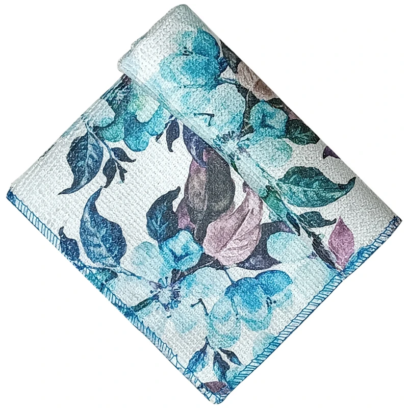 دستمال نظافت خودرو بی تی مدل رز آبی کد 25x254