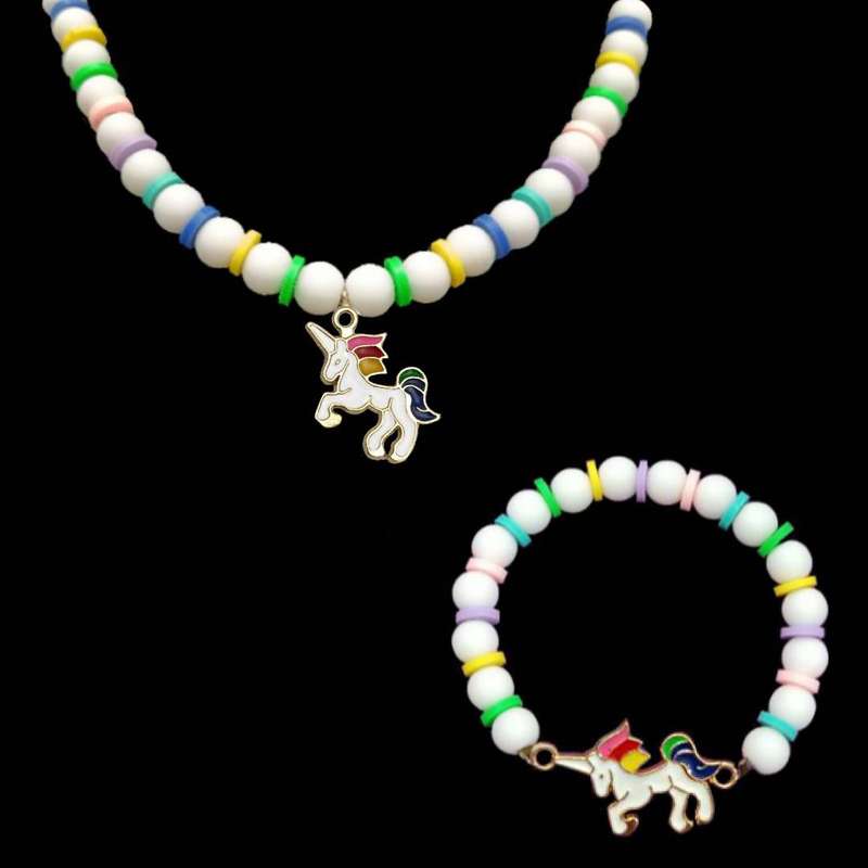 نیم ست دخترانه مدل اسب تک شاخ