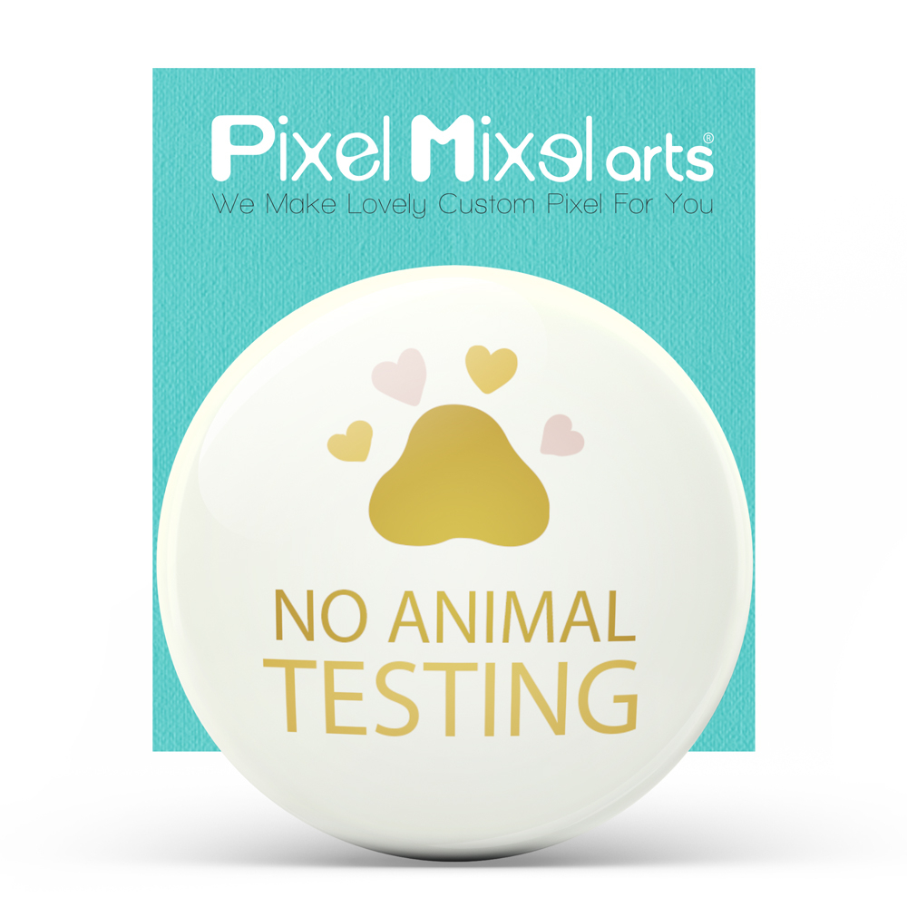 آینه جیبی پیکسل میکسل طرح حمایت از حیوانات مدل 50PM-ACAP007