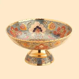 میوه خوری برنجی مدل لب کنگره گود 3068