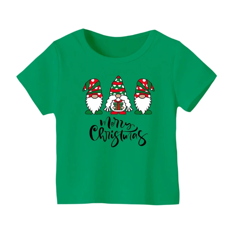 تی شرت آستین کوتاه بچگانه مدل بابانوئل کریسمس کد 39