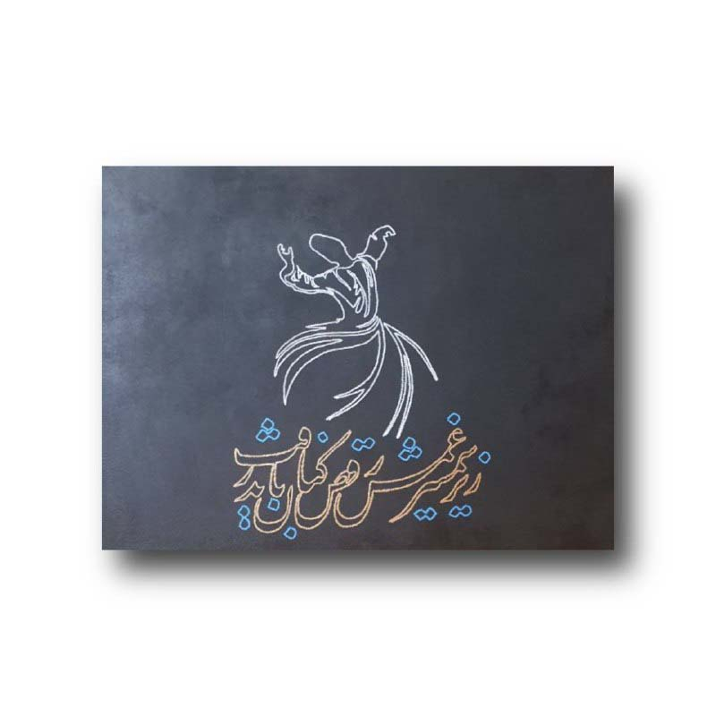 تابلو نقاشی مدل نقطه خط