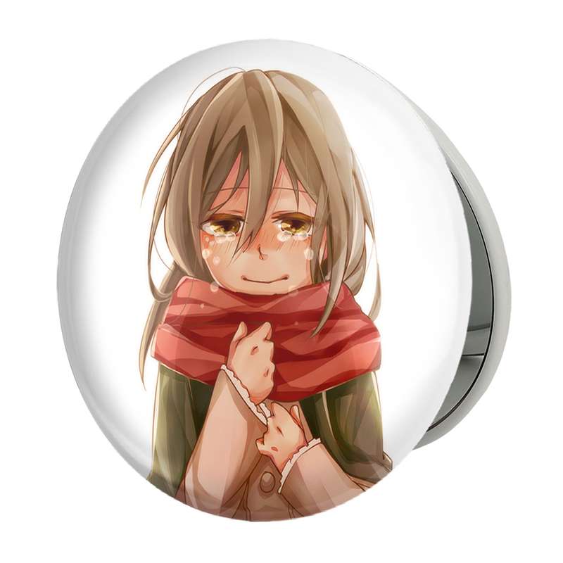 آینه جیبی خندالو طرح میکاسا اکرمن انیمه اتک آن تایتان Attack on Titan مدل تاشو کد 18544