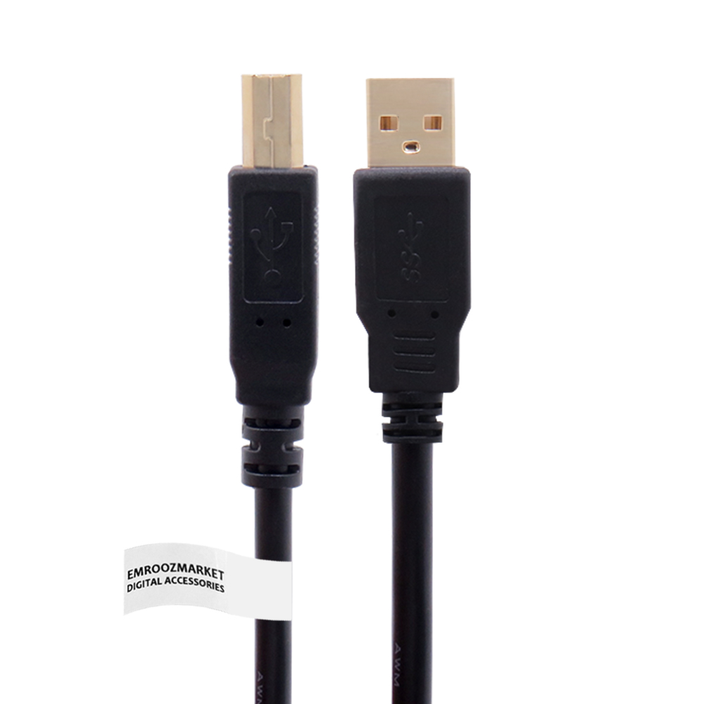 کابل USB 2.0 پرینتر امروزمارکت مدل EM27A01 طول 3 متر