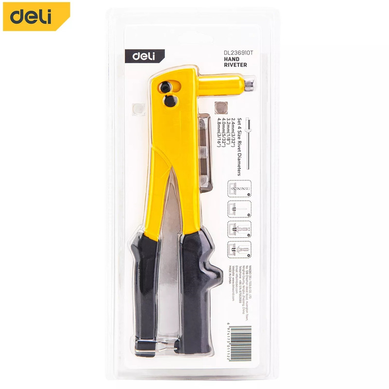 انبر پرچ دلی مدل DL236910T سایز 10.5 اینچ