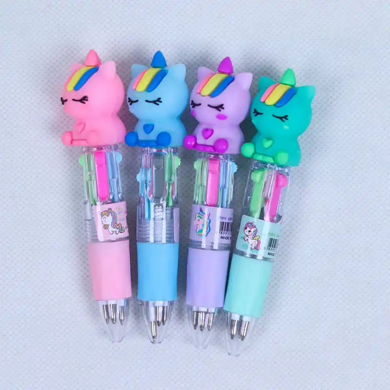 خودکار مدل چندرنگ فانتزی طرح بچه یونی کورن