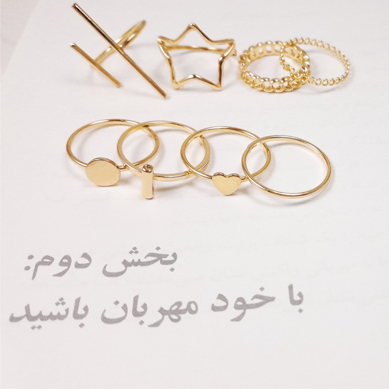 انگشتر زنانه مدل Rns10 مجموعه 8 عددی