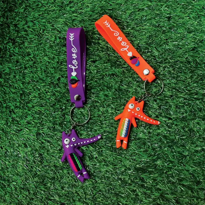 جاکلیدی مدل  سیلیکونی طرح روباه بامزه