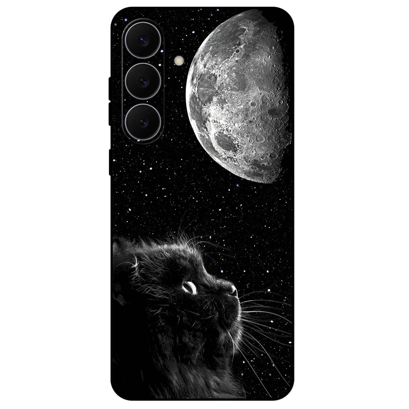 کاور مگافون طرح گربه مدل 1882 مناسب برای گوشی موبایل سامسونگ Galaxy S25 FE