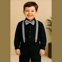 ست پیراهن و شلوار پسرانه مدل ساسبند دار