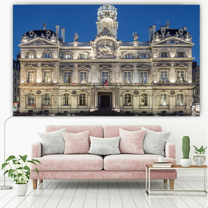 پوستر طرح نمای ساختمان سفید کد FP359