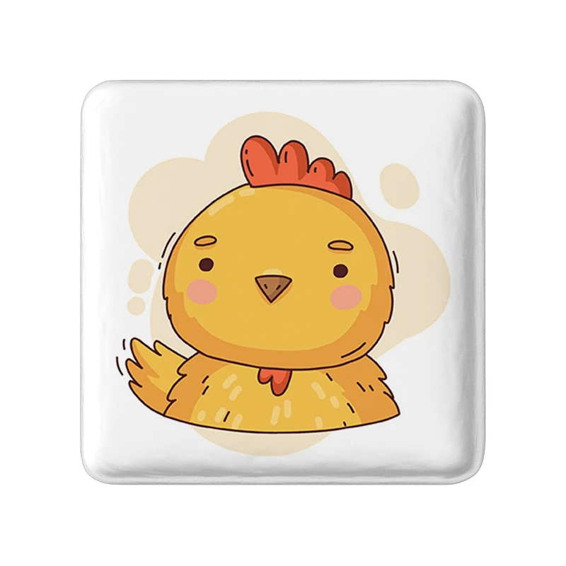 مگنت خندالو طرح جوجه حیوانات بامزه مدل مربعی کد 37175