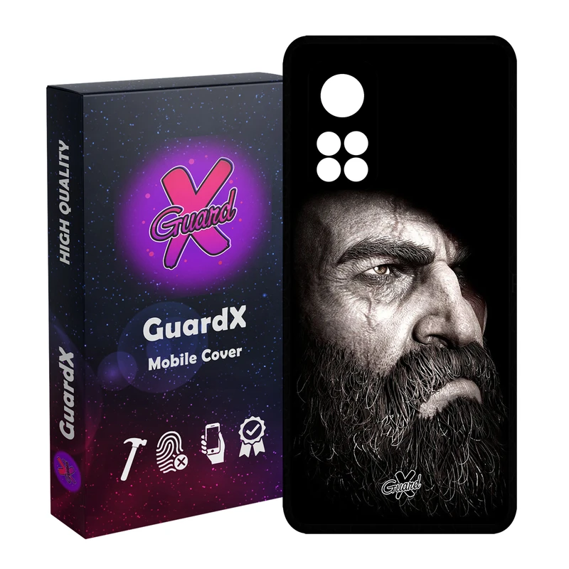 کاور گارد ایکس طرح God of War مدل Glass10100 مناسب برای گوشی موبایل شیائومی Mi 10T / Mi 10T Pro