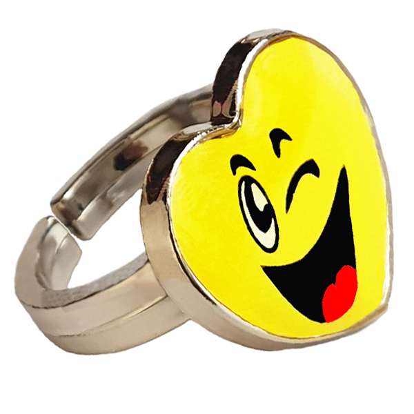 انگشتر دخترانه طرح استیکر کد 049