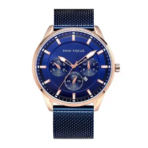 ساعت مچی عقربه‌ای مردانه مینی فوکوس مدل 0178BLU