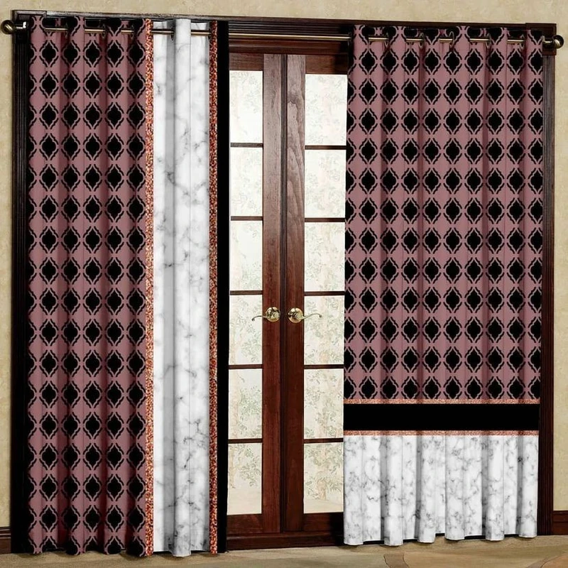 پرده مدل مخمل پانچی کد 10002 سایز 140x280 سانتی متر