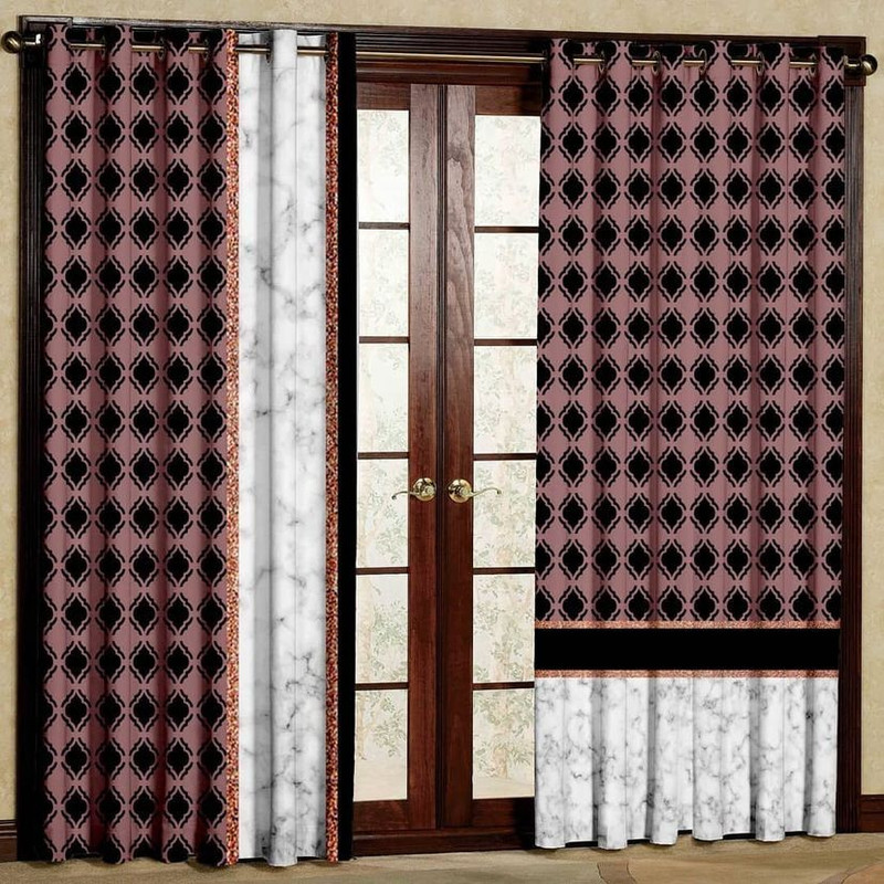 پرده مدل مخمل پانچی کد 10002 سایز 140x280 سانتی متر
