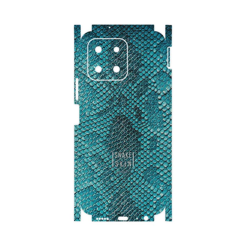 برچسب پوششی ماهوت مدل Blue Snake Skin-FullSkin مناسب برای گوشی موبایل آنر X6