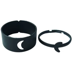 انگشتر زنانه مدل ماه کاپل کد Rcs6 مجموعه 2 عددی