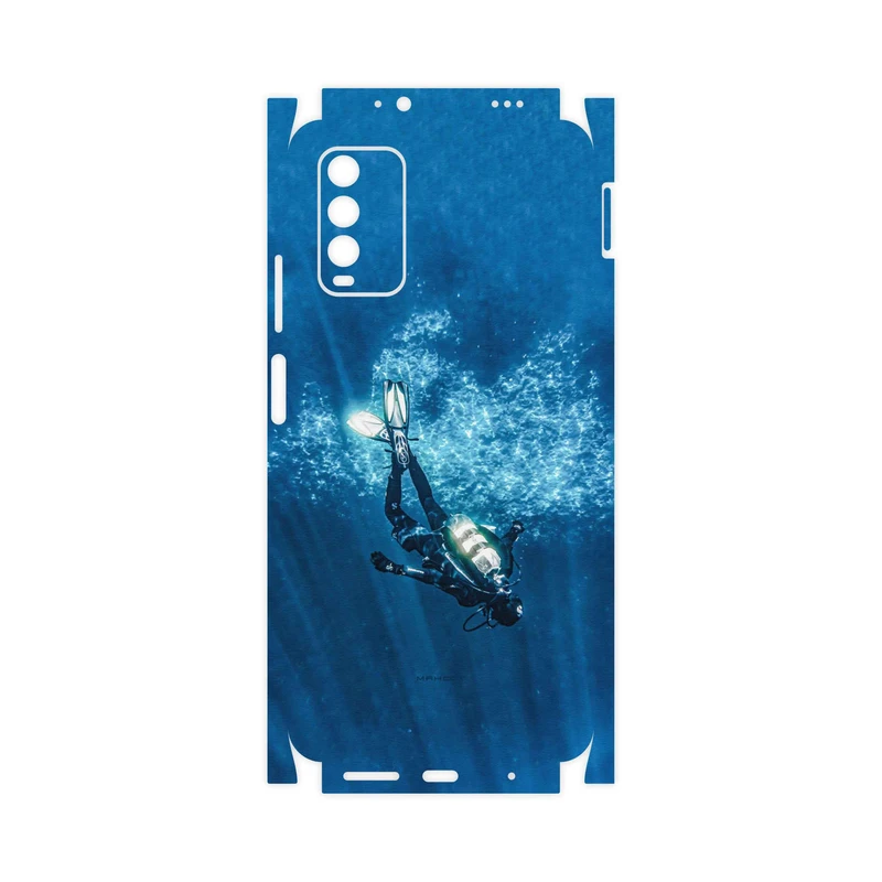برچسب پوششی ماهوت مدل Scuba-Diving-FullSkin مناسب برای گوشی موبایل شیائومی Redmi Note 9 4G