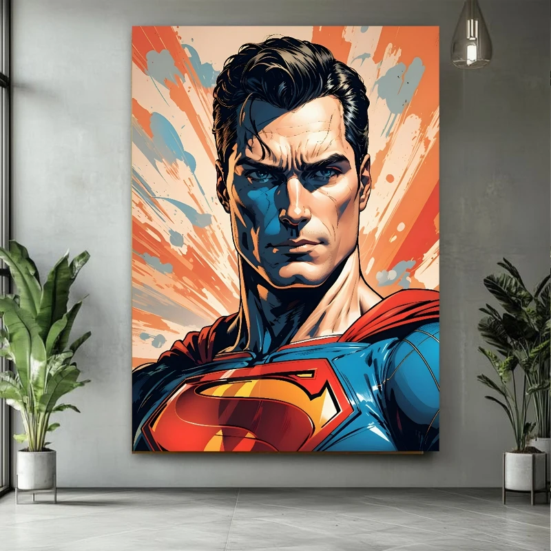 پوستر طرح شخصیت کامیک مدل سوپرمن کد M392
