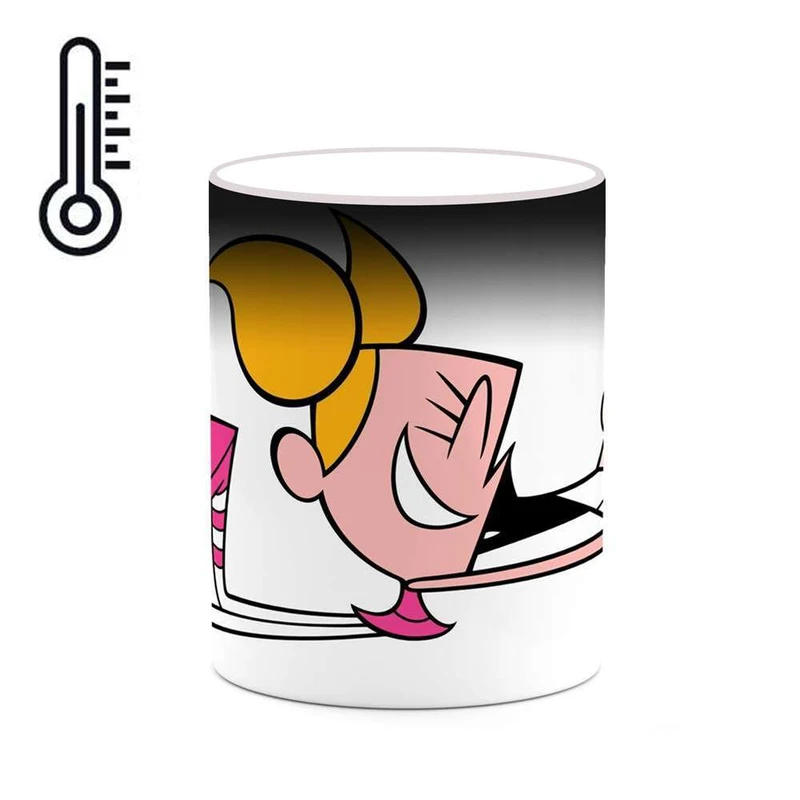 ماگ حرارتی کاکتی مدل کارتون Dexter's Laboratory کد mgh22464