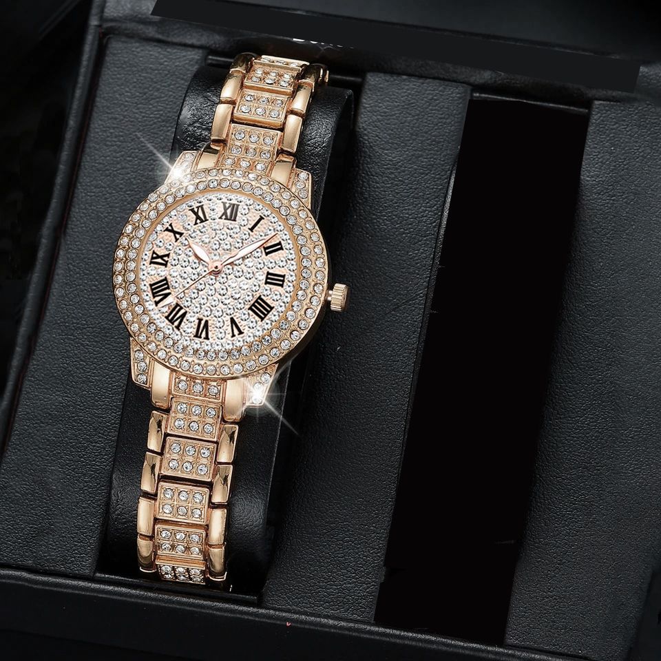 ساعت مچی عقربه ای زنانه مدل الماس لوکس کد ROZ22 -  - 14