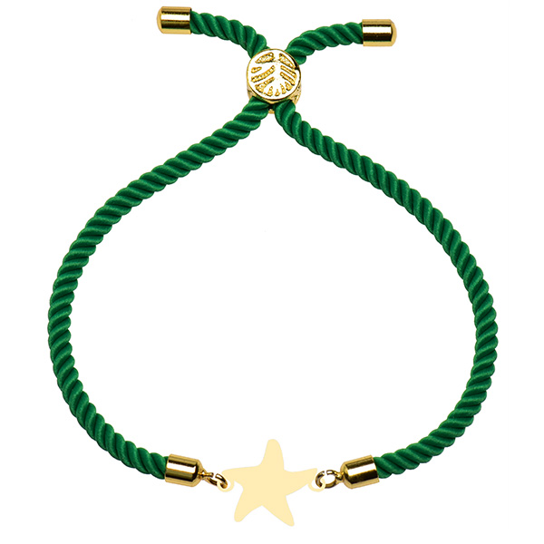 دستبند طلا 18 عیار دخترانه کرابو طرح ستاره مدل Krd1605
