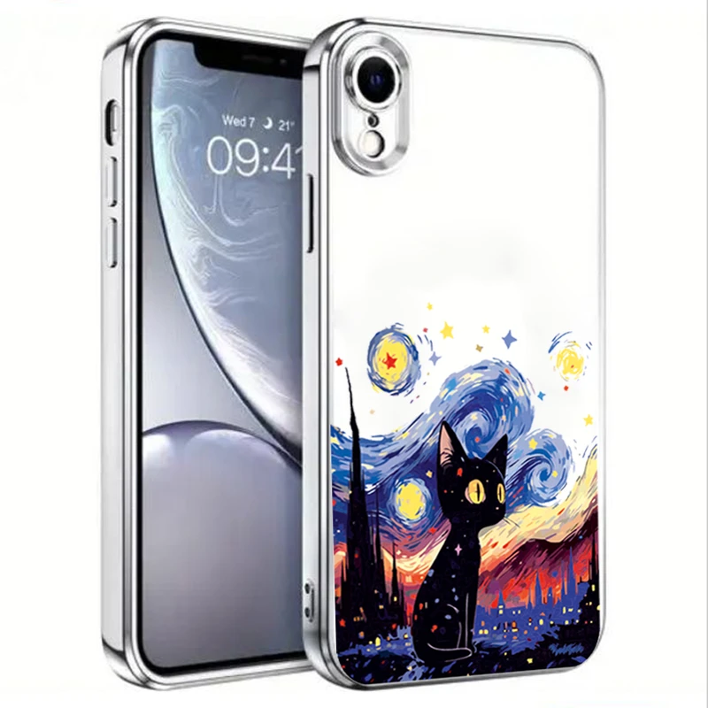 کاور طرح Black Cat مناسب برای گوشی موبایل اپل Iphone Xr