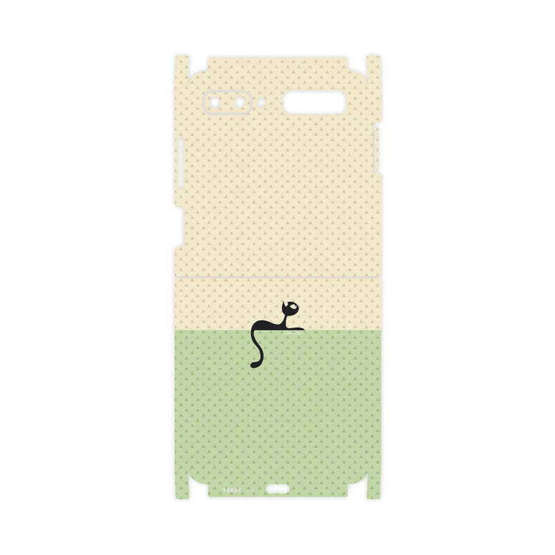برچسب پوششی ماهوت مدل Minimal Internet Cat Icon-FullSkin مناسب برای گوشی موبایل سامسونگ Galaxy Z Flip