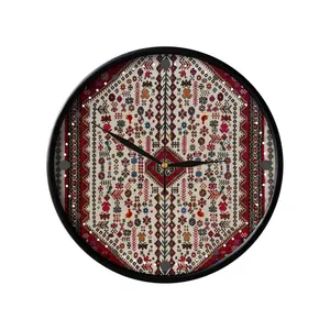 ساعت دیواری مدوپد طرح قالیچه آباده لچک و ترنج مدل C-abade02