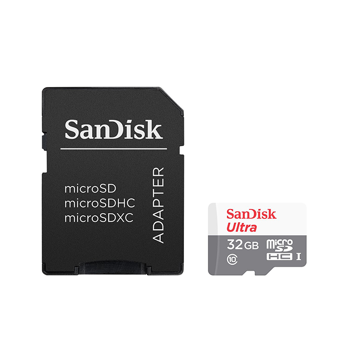 کارت حافظه microSDXC سن دیسک مدل Ultra کلاس 10 استاندارد UHS-I سرعت 100MBps ظرفیت 32 گیگابایت به همراه آداپتور SD