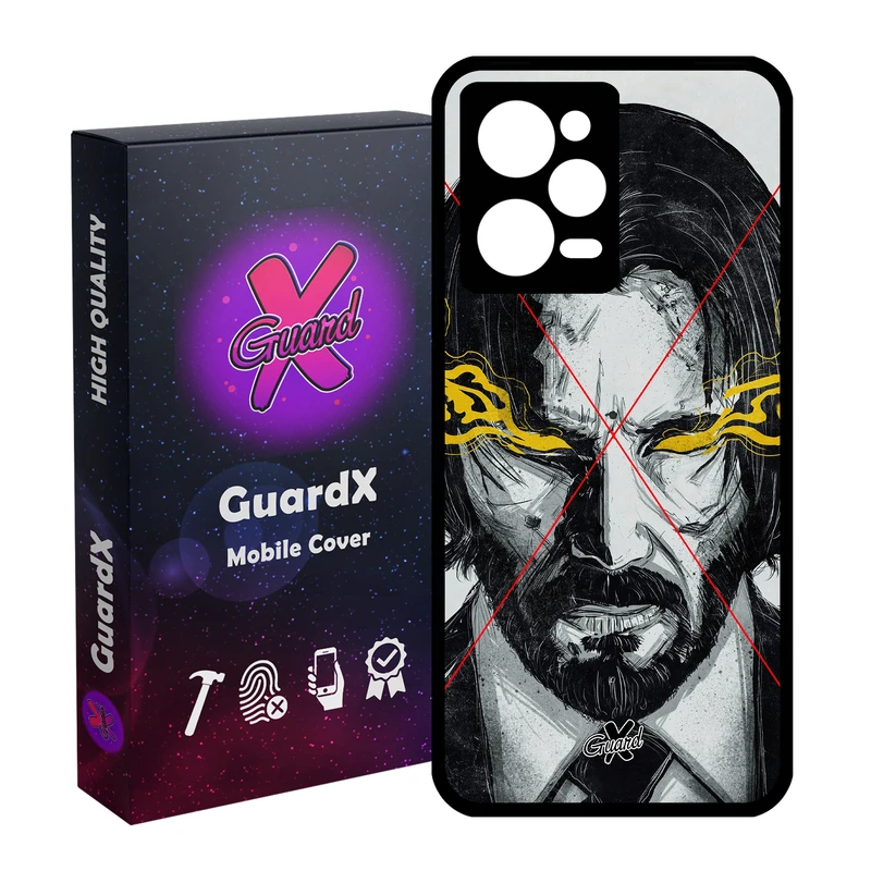 کاور گارد ایکس طرح John Wick مدل Glass10158 مناسب برای گوشی موبایل شیائومی Redmi Note 12 Pro 5G/Poco X5 Pro 5G/Note 12 Pro Pro speed