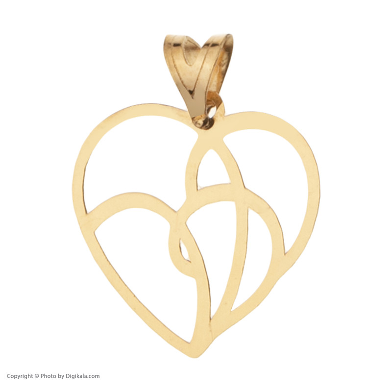 آویز گردنبند طلا 18 عیار زنانه مایا ماهک مدل MM1488 طرح قلب آویز گردنبند طلا 18 عیار زنانه مایا ماهک مدل MM1488 طرح قلب