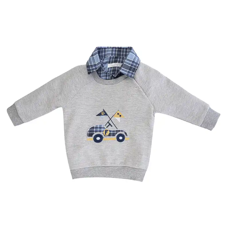 ست 3 تکه لباس پسرانه فیورلا مدل ماشین مسابقه کد 24541