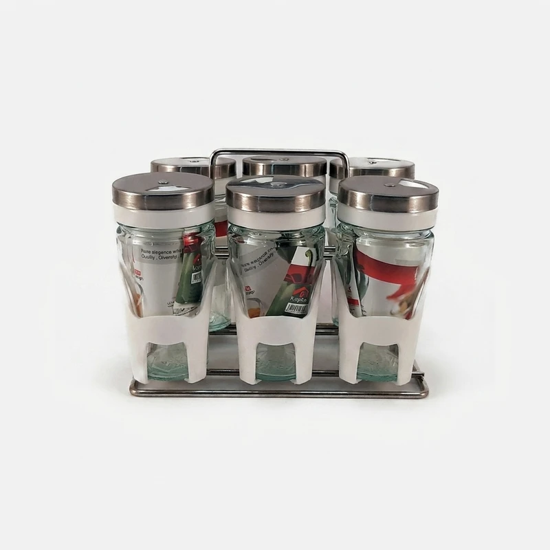 ست جای ادویه 6 پارچه کاپریس مدل پارادایز کد 4578