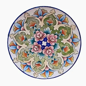 بشقاب میناکاری مسی میناسرای نیکنامی مدل BsFG12