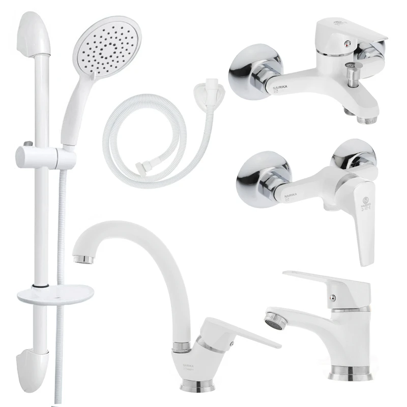 ست شیرآلات نایریکا مدل آروین کد W-02 یونیکا مجموعه 6 عددی
