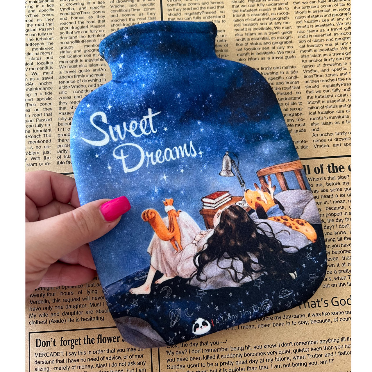 کیسه آب گرم مدل دختر کهکشانی کد 6