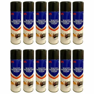 اسپری پولیش داشبورد خودرو ای بی اس مدل 9X POWER حجم 250 میلی‌ لیتر مجموعه 12 عددی