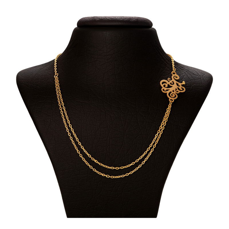 گردنبند طلا 18 عیار زنانه با زنجیر حلقهای (فلامینگو) جواهری سون مدل 4643