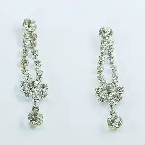 گوشواره زنانه مدل جواهری J115