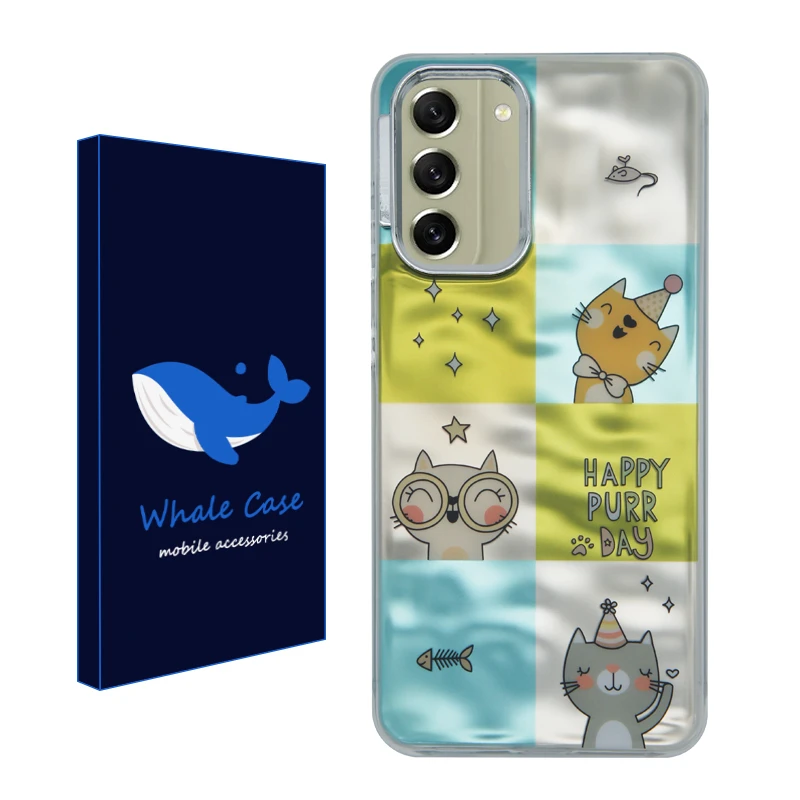کاور وال کیس مدل جشن گربه ها مناسب برای گوشی موبایل سامسونگ Galaxy S21 FE