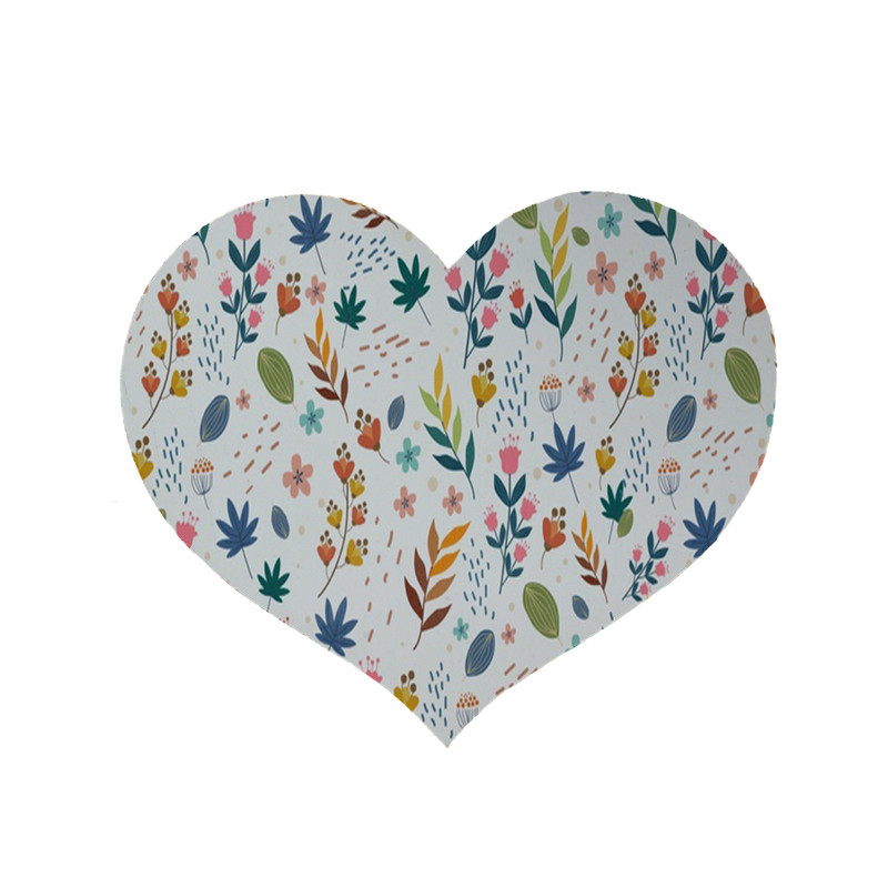 پادری مدل قلب طرح گل کد 8025 سایز 90x90 سانتی متر 