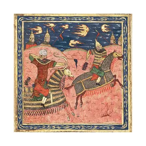 کاشی مدل لوحی طرح نگارگری ایرانی کد 216