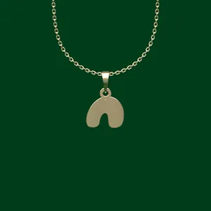 گردنبند طلا 18 عیار زنانه مدوپد مدل هندسی کد FF2-1-1177