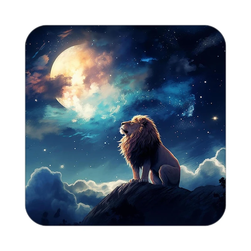 زیر لیوانی کاکتی طرح شیر مدل mp24160