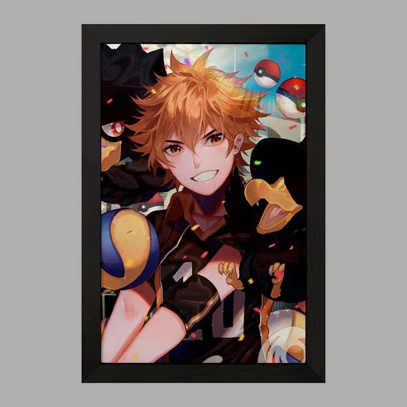 تابلو خندالو مدل هیناتا شویو انیمه هایکیو Haikyu  کد 17775