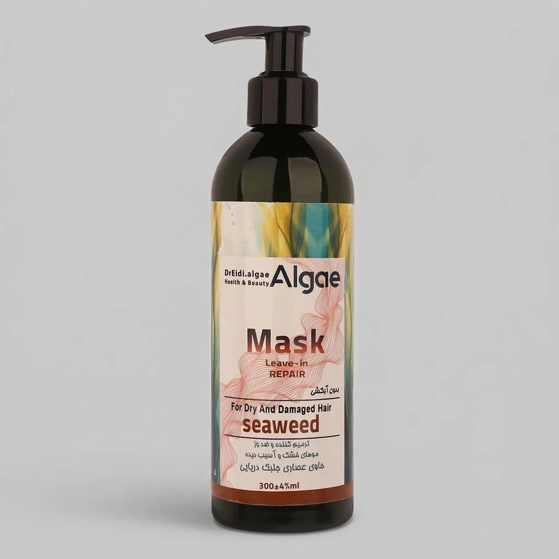 ماسک ترمیم کننده مو دکتر عیدی آلگا مدل Seaweed مناسب برای موهای خشک و آسیب دیده حجم 300 میلی‌لیتر
